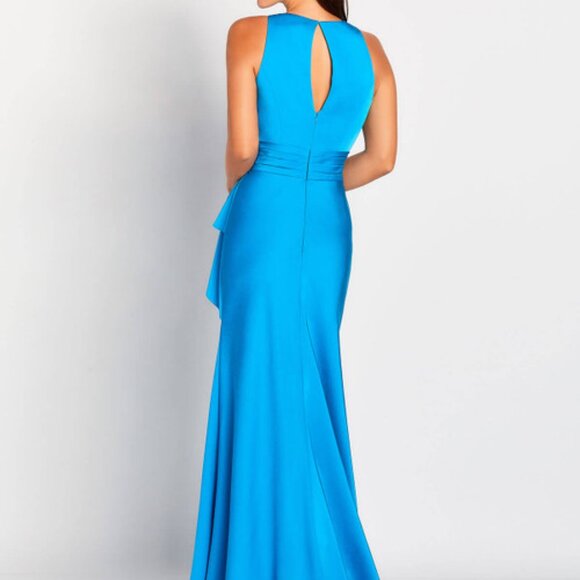 Cameron Blake Mother of the Bride Dress 119648 event gown NWT sz 10 Turquoise - Picture 4 of 4